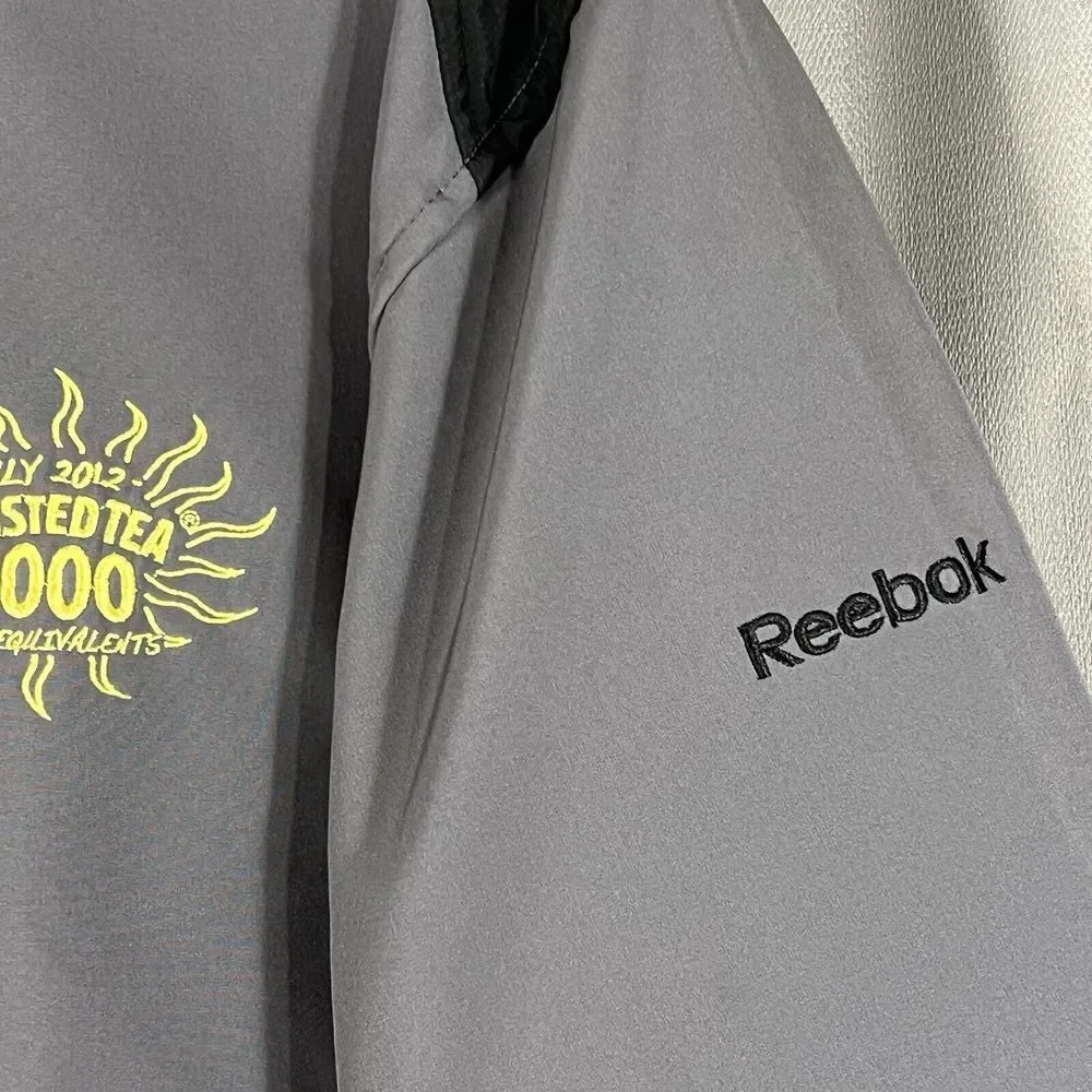 Reebok Men's Soft shell Transition Jacket fleece lined Gray zip‎ up 2XL READ!!